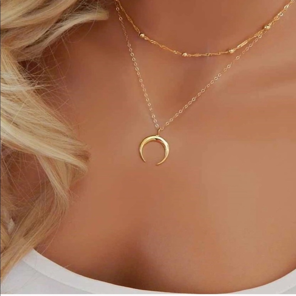 Double Horn Necklace!!!!